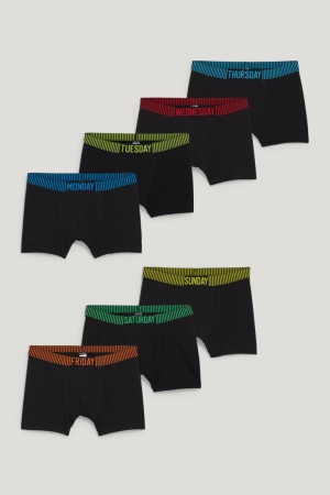 C&A Multipack Of 7 Trunks Underkläder Pojke Svarta | PZOBH-7153