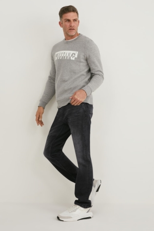 C&A Mustang Slim Washington Jeans Herr Blå Mörkgrå | OLNPS-0975