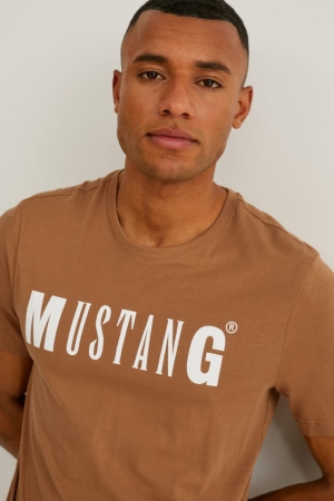 C&A Mustang T-shirt Herr Bruna | WFDBV-0384