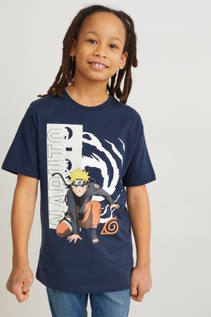 C&A Naruto Sleeve T-shirt Pojke Mörkblå | NTXGL-5612