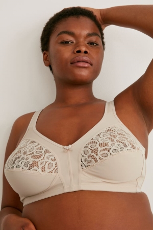 C&A Non-wired Bra Underkläder Dam Beige | UKRZW-1340