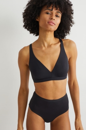 C&A Non-wired Bra Underkläder Dam Svarta | GYXCV-6328