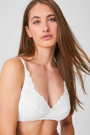 C&A Non-wired Bra Underkläder Dam Vita | VHRNX-8410
