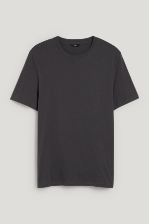 C&A Organic Bomull T-shirt Herr Mörkgrå | JWKUO-3645