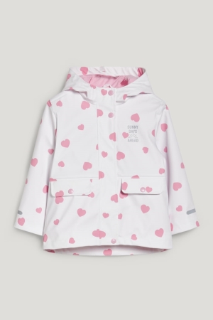C&A Outdoor With Hood Jacka Tjej Vita | XRYLS-7650
