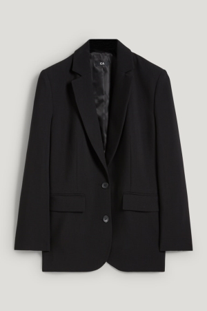 C&A Oversized With Recycled Polyester Blazers Dam Svarta | NURIV-1362