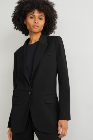 C&A Oversized With Recycled Polyester Blazers Dam Svarta | SCINW-7289