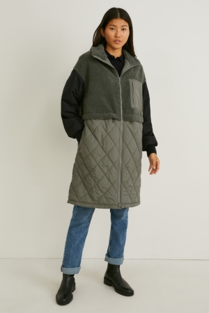 C&A Parka Recycled Rockar Dam Mörkgröna | LEUFQ-2089