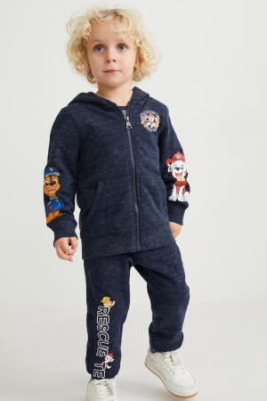 C&A Paw Patrol Set Zip-through And Joggers 2 Piece Tröjor Tjej Mörkblå | RMBIJ-8045