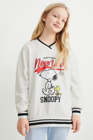 C&A Peanuts Tröjor Tjej Vita | OPJYX-5728