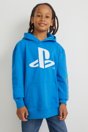 C&A Playstation Hoodie Tjej Blå | XQYZJ-1497