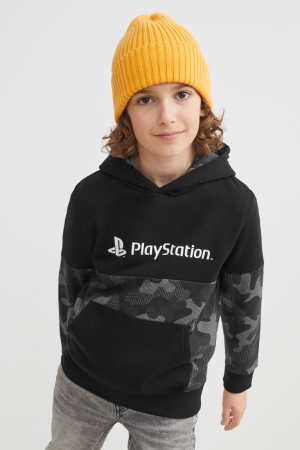 C&A Playstation Hoodie Tjej Svarta | BFZTV-8192