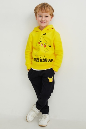 C&A Pokémon Set And Joggers 2 Piece Hoodie Tjej Svarta | TMDCG-5928