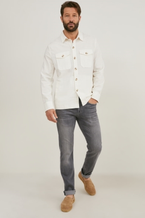 C&A Premium Slim Recycled Jeans Herr Grå | VFPHR-3216
