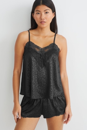 C&A Pyjama Blast Dam Svarta | CHNDB-6895