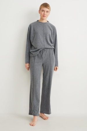 C&A Pyjamas Nattkläder Dam Grå | NVTUE-8702