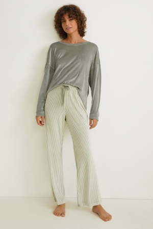 C&A Pyjamas Nattkläder Dam Ljusgröna | VFEYC-8012