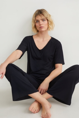 C&A Pyjamas Nattkläder Dam Mörkblå | GBXLC-2630