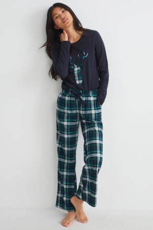 C&A Pyjamas Nattkläder Dam Mörkblå | NCPXY-1053