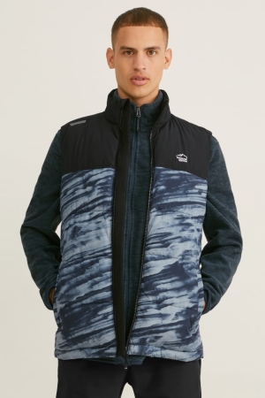 C&A Quiltad Gilet Thermolite® Jacka Herr Svarta | MILJR-2814