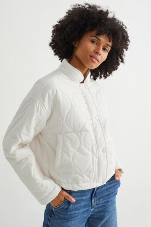 C&A Quiltad With Recycled Polyester Jacka Dam Vita | AVYXC-5160