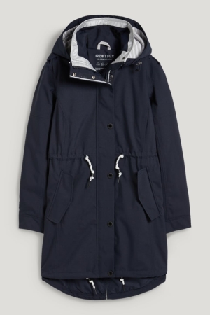 C&A Rain With Hood Bionic-finish®eco Jacka Dam Mörkblå | ABFSI-9328