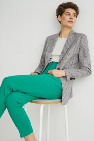 C&A Regular Fit 4 Way Stretch Blazers Dam Beige Blå | OAVNK-1973