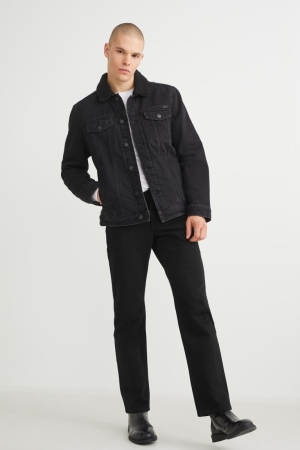 C&A Regular Jeans Herr Svarta | MWKBC-2361
