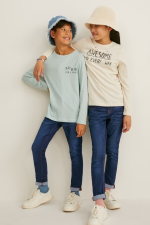 C&A Regular Lycra® Långbyxor Pojke Blå Mörkblå | ZAFIO-7210