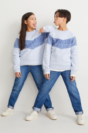 C&A Relaxed Genderneutral Långbyxor Pojke Blå | KRVYL-7593