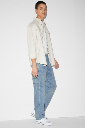 C&A Relaxed Jeans Herr Blå Ljusblå | ECMGY-0812