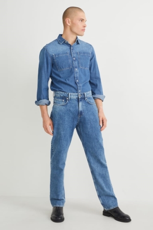 C&A Relaxed Jeans Herr Blå Ljusblå | NBWPM-6798