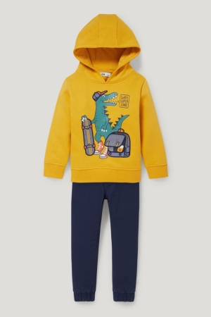 C&A Set And 2 Piece Hoodie Tjej Gula | RCDFY-0789