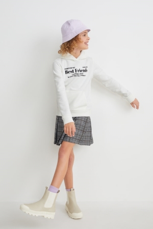 C&A Set And 2 Piece Hoodie Tjej Vita | NMSFC-4975