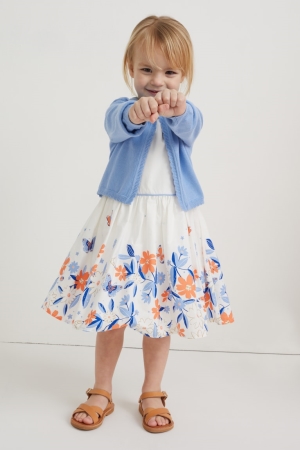 C&A Set And 2 Piece Klänning Tjej Vita | SKAYL-8430