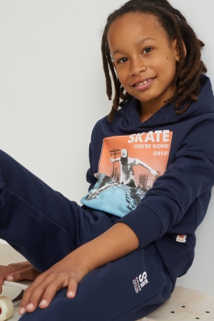 C&A Set And Joggers 2 Piece Hoodie Tjej Mörkblå | RMXGU-8175