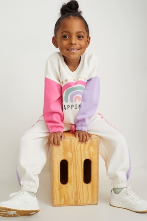 C&A Set And Joggers 2 Piece Tröjor Tjej Vita | ECVSQ-4396