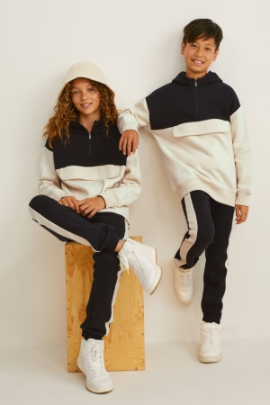 C&A Set And Joggers Genderneutral 2 Piece Hoodie Tjej Svarta | ZJCGL-7421