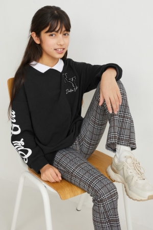 C&A Set And Leggings 2 Piece Långbyxor Tjej Svarta | QSVDE-2493