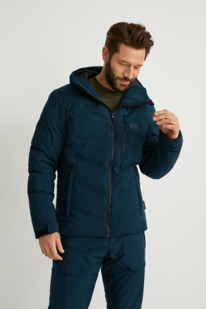 C&A Ski With Hood Bionic-finish®eco Jacka Herr Turkos | QYWRB-7251