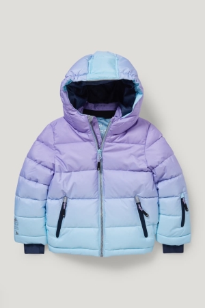 C&A Ski With Hood Recycled Jacka Tjej Ljuslila | YSOGW-8429