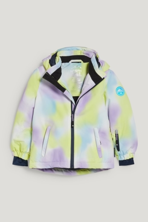 C&A Ski With Hood Recycled Patterned Jacka Tjej Gula | BGAXW-7643