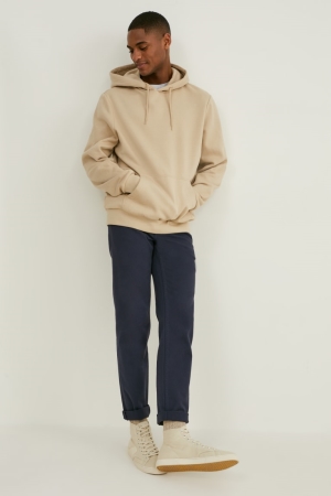 C&A Slim Fit Långbyxor Herr Mörkblå | CUJMQ-3162