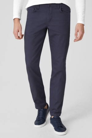 C&A Slim Fit Långbyxor Herr Mörkblå | DMJLY-0613