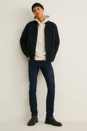 C&A Slim Flex Lycra® Jeans Herr Blå Mörkblå | ERIDU-1463