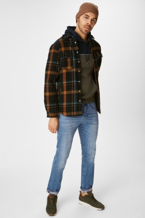 C&A Slim Jeans Herr Blå Ljusblå | FJNIZ-5327