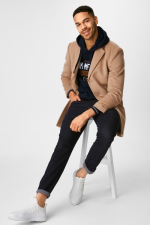 C&A Slim Jeans Herr Blå Mörkblå | OEXWF-2485
