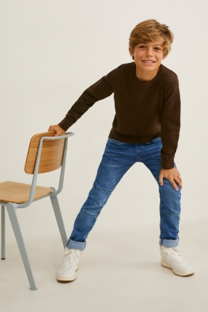 C&A Slim Jeans Pojke Blå | FGUSI-9731