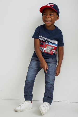 C&A Slim Jeans Pojke Mörkblå | LEIYO-5172