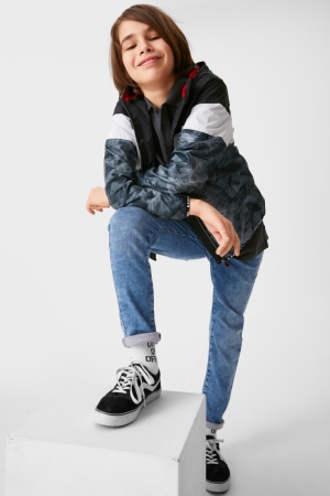 C&A Slim Organic Bomull Jeans Pojke Blå | HURJV-3245